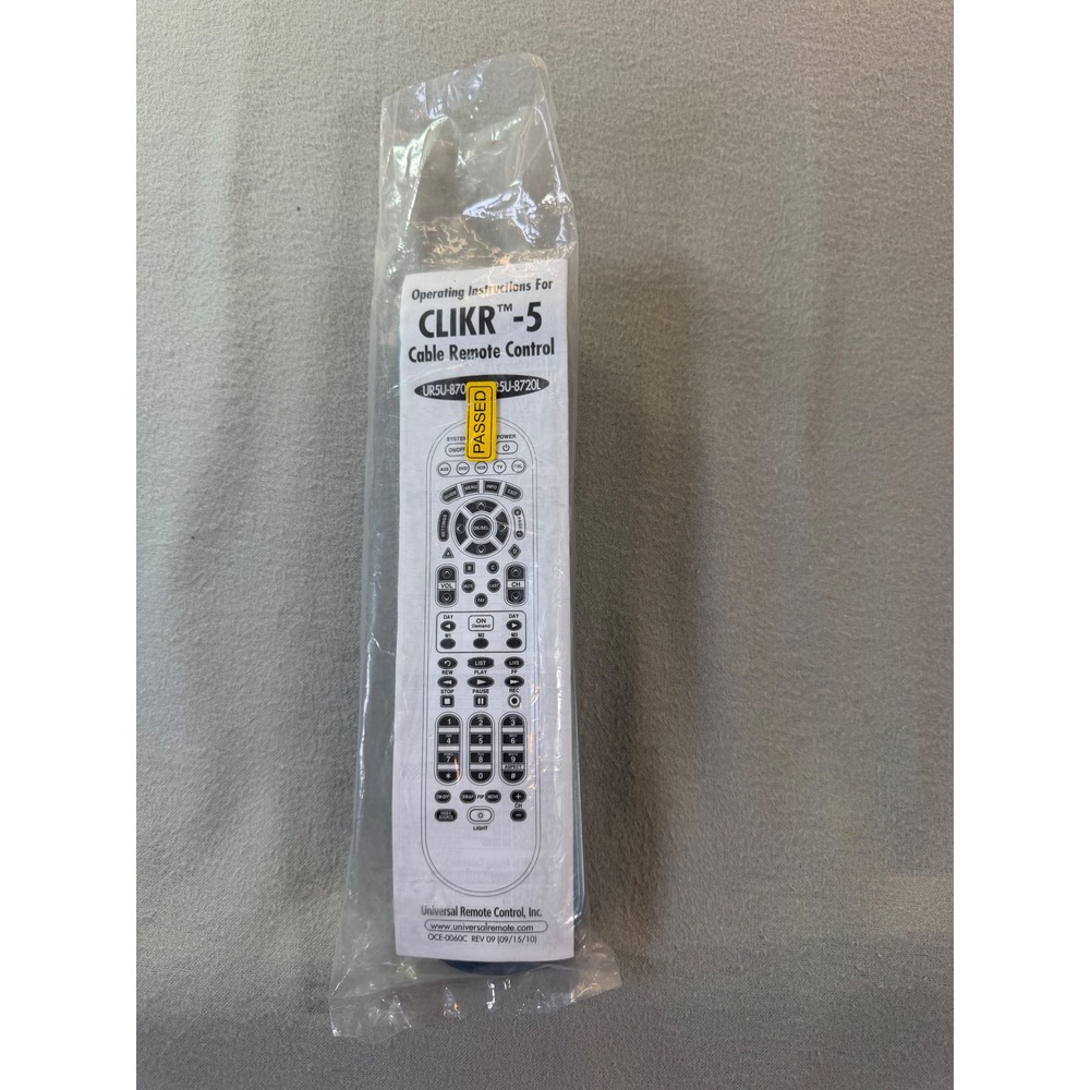 Atlantic Broadband CLIKR-5 UR5U-8700L-AB Cable Remote Control Manual - Picture 3 of 9